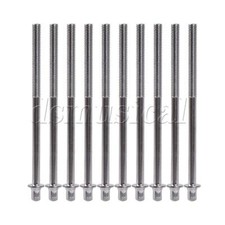 10PCS Drum Tension Rods Drum Repair Screw Metal Drum Accessory M6x100mm