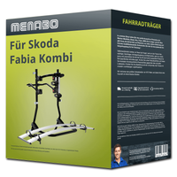 Menabo FahrradträGer Cobra Schwarz/Silber FüR Skoda Fabia Kombi I 6Y - 2 RäDer