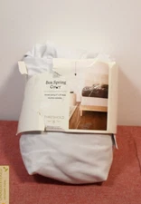 Threshold Full Box Spring Cover White*