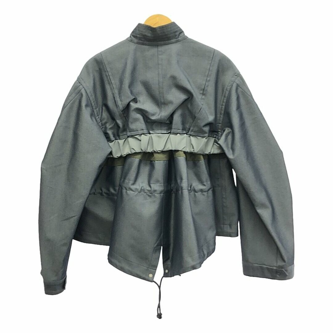 ブルゾン sacai - sacai Cotton Gabardine Mix Blouson sacai COTTON GABARDINE MIX BLOUSON | BLACK | REVERSIBLE