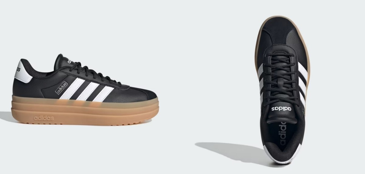 Adidas Women's VL Court Bold casual Black White IH3081 | eBay