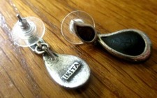 Boucles D'oreilles Pendantes Ikita Paris XL 70mm - Métal Doré/argenté/noir, Glamour, Neuves Avec étiquettes