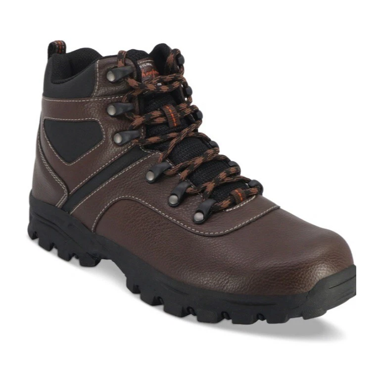 Weatherproof Vintage Men's Hiker Faux-Leather Boots Brown Size 11M NWB