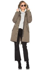 Revolve Obey Saxon Parka Coat With Quilted Bomber Size 6/8 New Rrp £139 Military