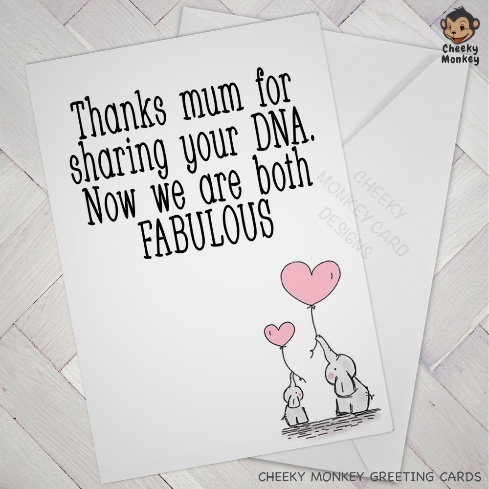 Funny Birthday Card For Mom