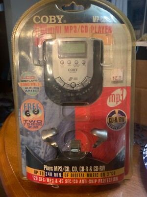 2002 Coby 3'' mini mp3/cd player MP-CD850