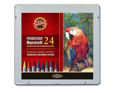 KOH-I-NOOR Progresso Woodless Coloured Pencils - Set of 24