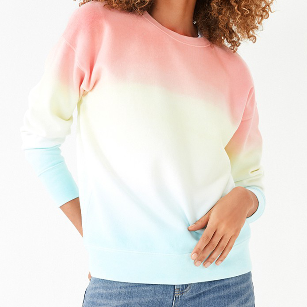 Ombre Sweater Pastel Sweater Dames Tie Dye Trui Dames Nylon Ladies