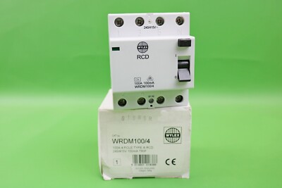 Wylex Lifeline 100A 4 polig 100mA Typ A RCD WRDM100/4 (G221)