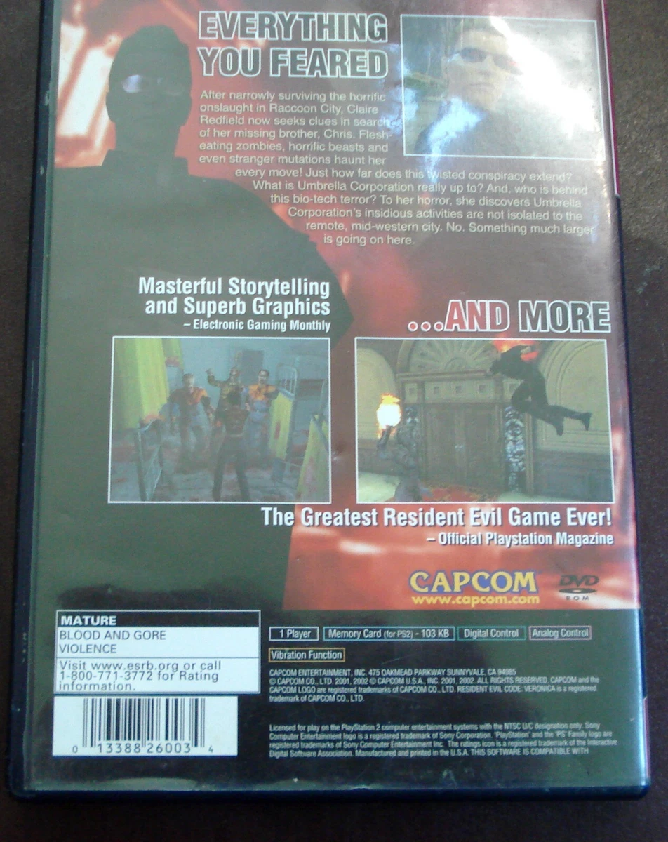 Resident Evil – Code: Veronica X - Ad from PlayStation Magazine