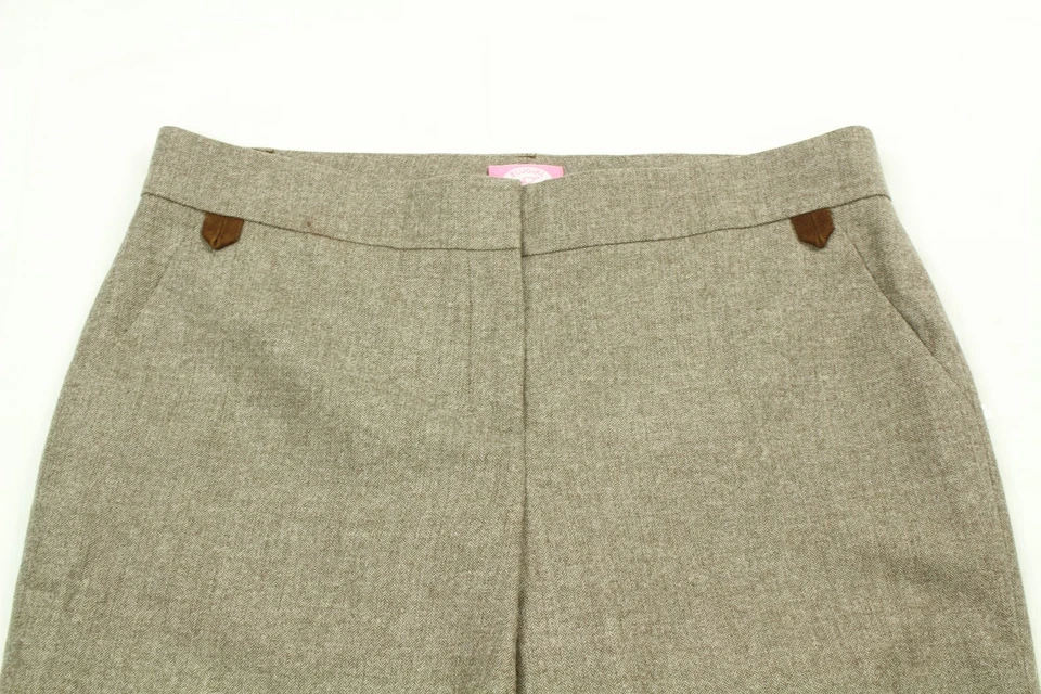 Bermudas para mujer BLUGIRL BLUMARINE marrón espiga talla 44 (8 EE. UU.) $369 Foto 3 de 4