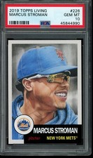 2019 Topps Living Set #226 Marcus Stroman PSA 10 Gem Mint SP Short Print Card