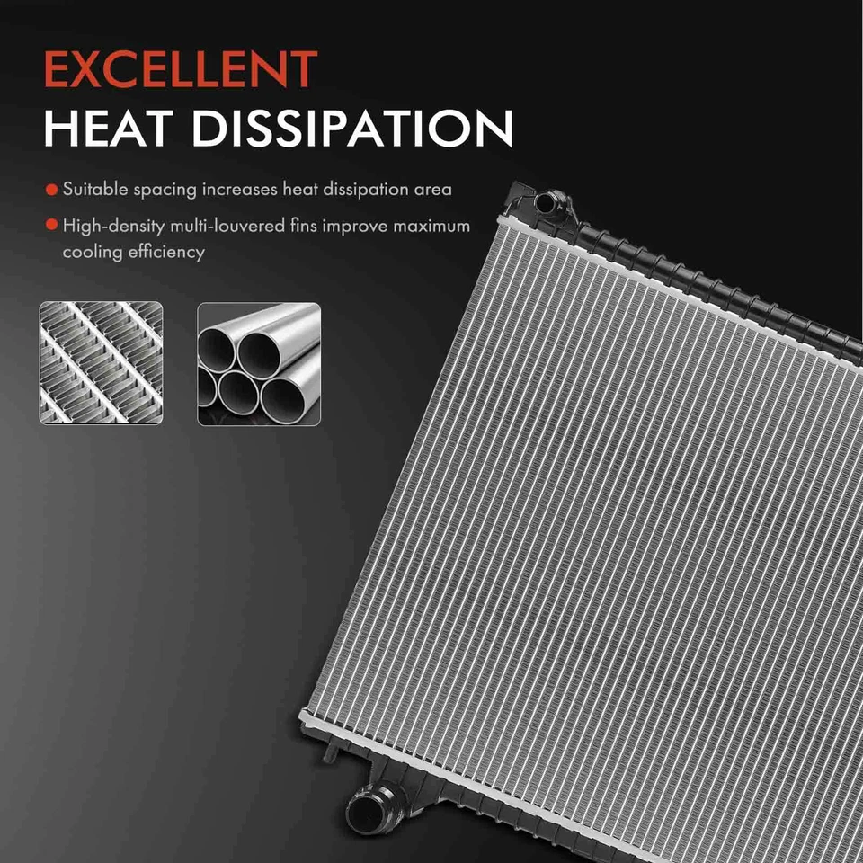 1x Radiador para Jaguar F-Pace 2017 2018 2019 2020 V6 3,0 L GAS DOHC supercargador Foto 4 de 4