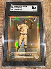 2022 Topps Chrome Gilded Julio Rodriguez /199 Mint RC Gold SGC 9