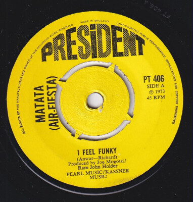 MATATA *  I Feel Funky * 1973 KENYA AFRO FUNK * UK 45 * J.B's * Listen!