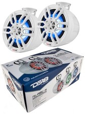 2 DS18 NXL-PS8W 8" Marine Tower Speakers 750W Mini Jet Ski Pods RGB LED Lights