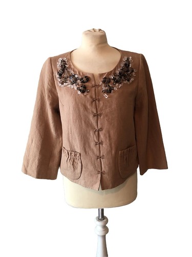 robert rodriguez linen jacket (UK 10)