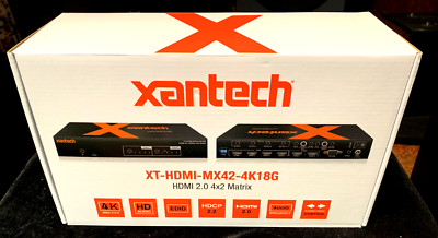 Xantech HDMI Matrix switcher - HDMI 2.0 4K 4X2 r -NEW CLOSEOUT