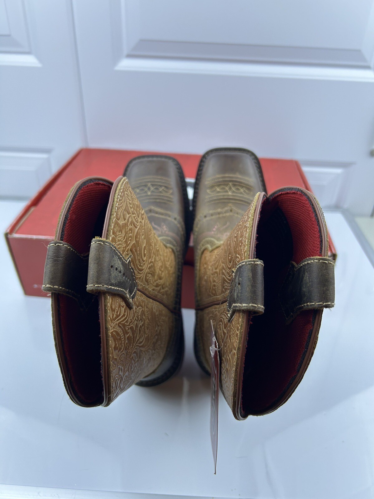 Justin Gypsy STARLINA Stitched Floral Embossed Leather Cowboy Boots