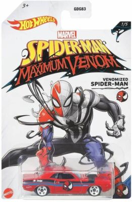 Hot Wheels Marvel Spider-Man Maximum Venom Die-Cast Set Of 5 Cars