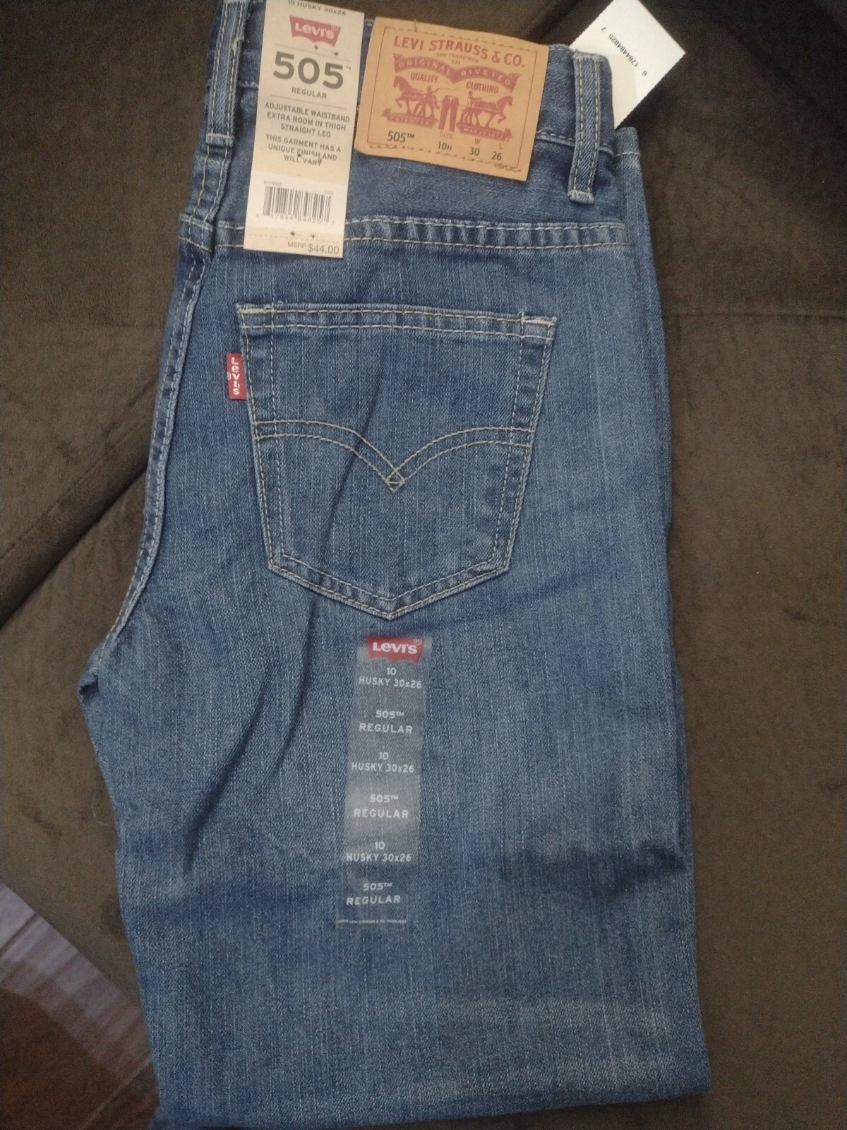 Levi's Boys' 505 Regular Fit Jeans - 10H