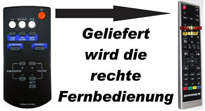 Ersatz Fernbedienung für Yamaha YAS101 WY57800 FSR60 MCI500H Soundbar NEUWARE