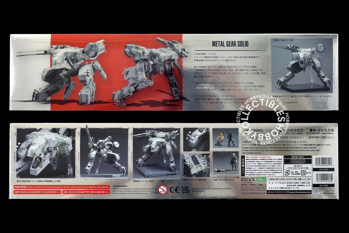 Kotobukiya 1/100 Metal Gear Rex Full Action Plastic Model Kit