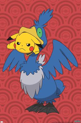 Pokémon - Pikachu and Cramorant - Poster