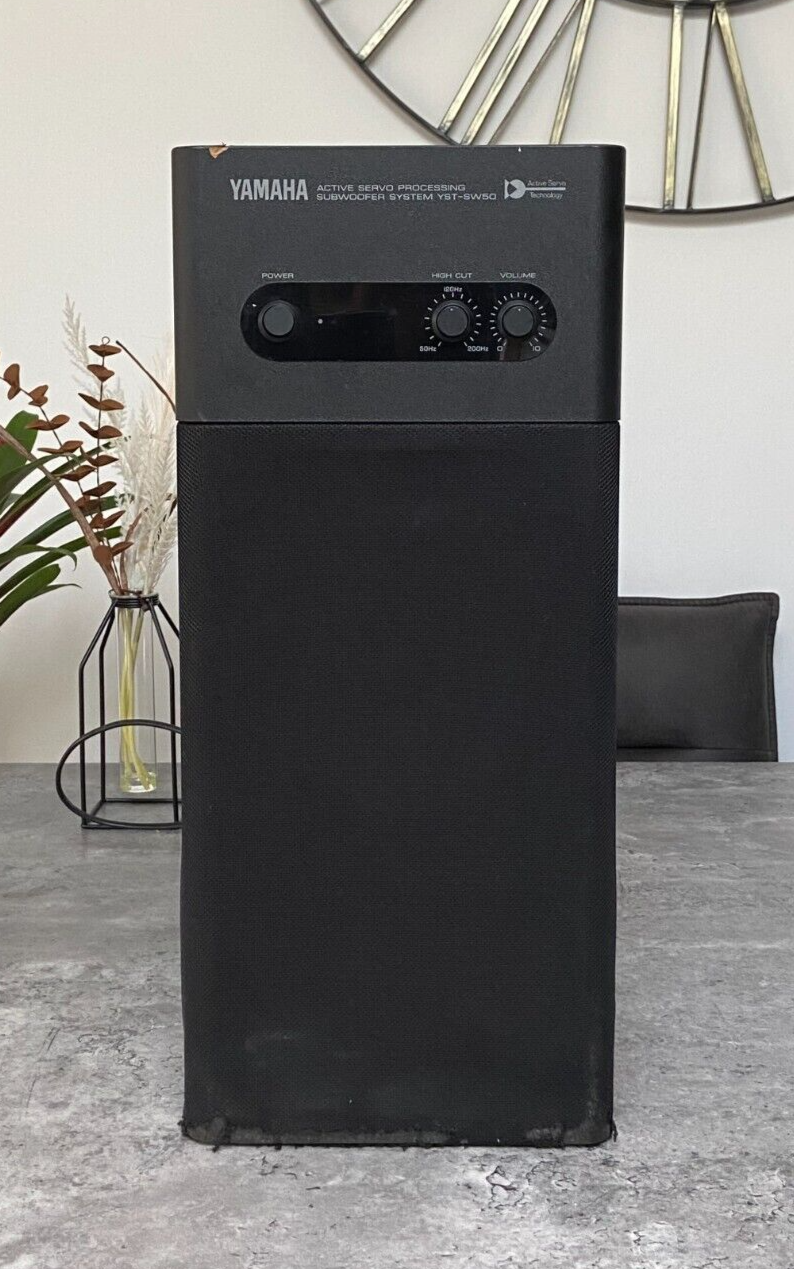 Yamaha active subwoofer YSTSW50 Black eBay