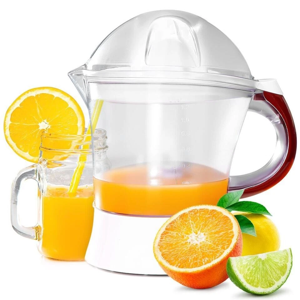 Electric Citrus Juicer 1.2L Lemon Squeezer 2 Citrus Cones Bi-Direction Twist 25W