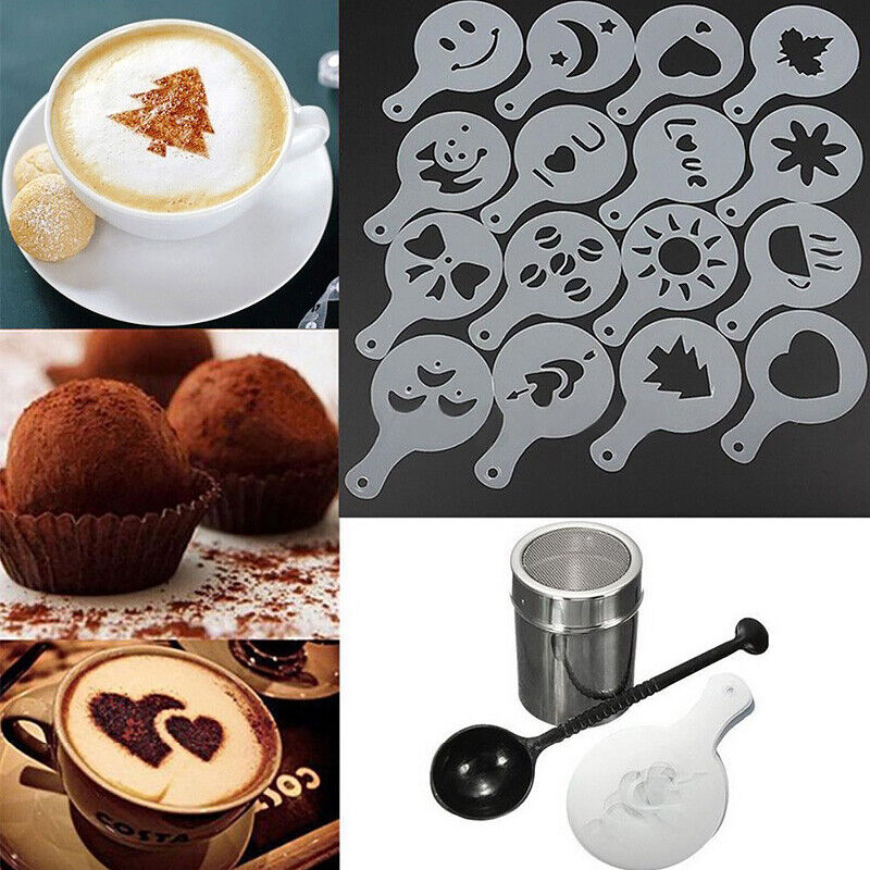 16pcs Coffee foam pull cup stainless steel latte art cup coffee foam milk cup