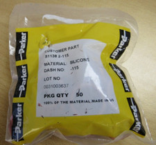 49x Parker Silicone O-ring 70 durometer 11/16" ID x 7/8" OD x 3/32" Thick 115