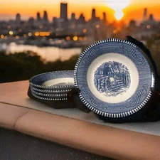 5 ROYAL CHINA CURRIER AND IVES CHILDREN ON FENCE FRUIT DESSERT BOWL DINING VNTG