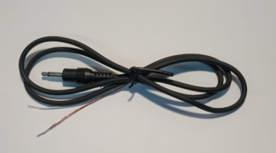 NEW 1/8 Inch (3.5mm)  Mono 2 Wire Morse Code Straight Key Cable, 3 Ft.
