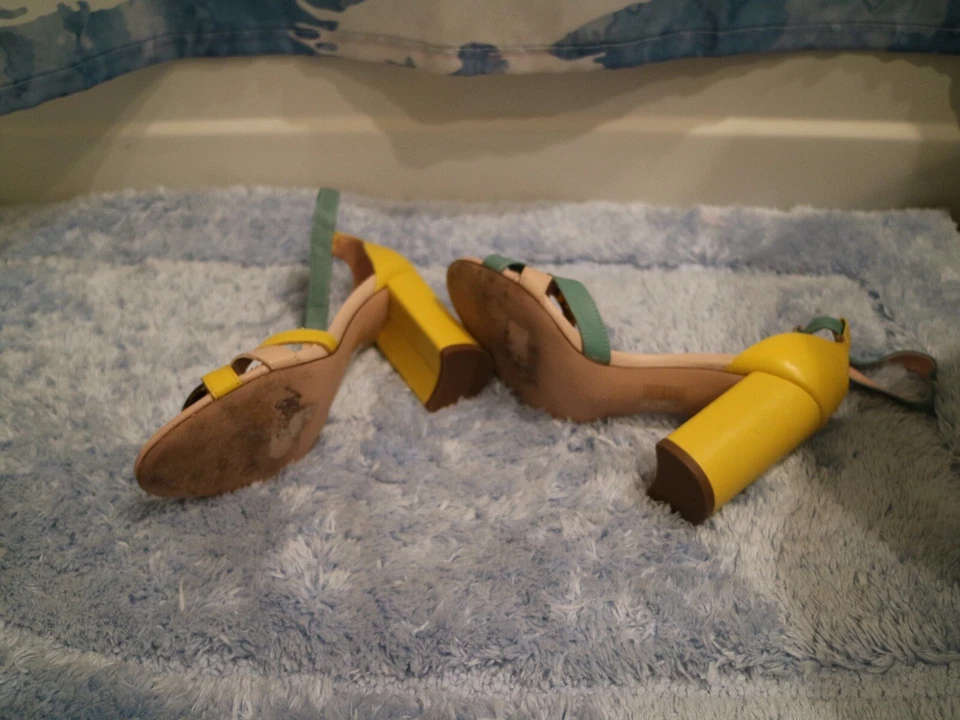 Пятка J Crew Stella цветной блок с черепаховой пряжкой вымытая на солнце розовая размер 5,0 - Изображение 3 из 4