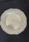 S. KIRK & SON Sterling Silver Repousse Butter Pat/ Nut Plate  #17F NO MONOGRAM