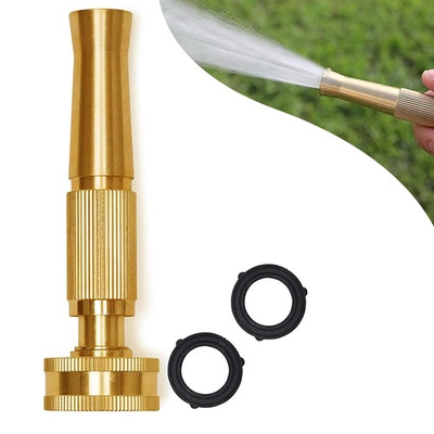 #ad Brass Adjustable Nozzle Twist Garden Hose Sprayer Heavy Duty Power Spray At... $11.06
