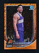2025-26 Bowman Chrome Orange Shimmer Refractor 23/25 Devin Booker #BCV-124
