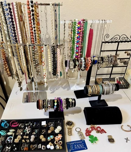 15+ lbs Vintage Costume Jewelry Lot Necklaces Bracelets Earrings Resale Mix