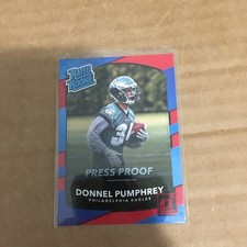 2017 Donruss #312 Donnel Pumphrey Press Proof Red Philadelphia Eagles