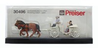 Preiser 30496 Hochzeitskutsche Offen. Ferti Spur H0 1:87