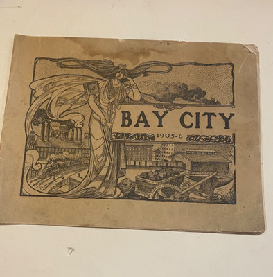 RARE! 1906-06 Bay City, Mich Illust Historical Business Info Book~BK128