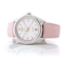 Tag Heuer Ladies Carrera Date Automatic MOP Diamond Dial 36mm Pink Watch