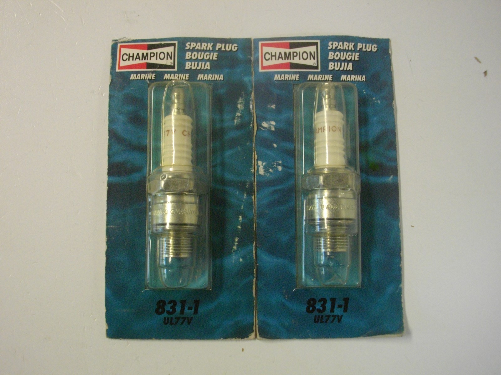 Champion Copper Plus Marine Spark Plug UL77V / 831-1 Pack of 2 Each