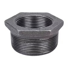 Hex Bushing Hex Bushing, 3-1/2" X 3" Pipe, Fnpt, Malleable Iron, Class 150,