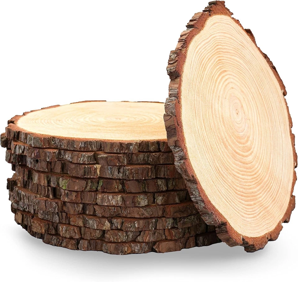 Hand-Crafted Wood Slices for Centerpieces - Image 3 of 4