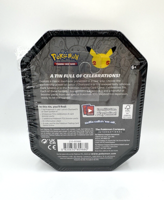 Nintendo Pokémon TCG 25th Anniversary Celebrations Tin Pack