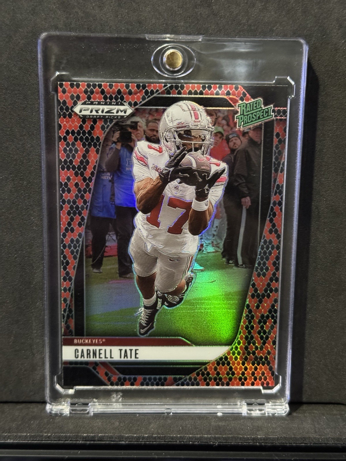 2025 Prizm Draft Picks football Carnell Tate Snake Skin Case Hit