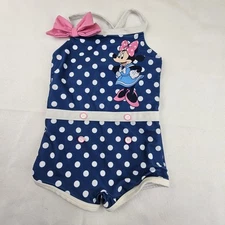 Disney Baby By Disney Store Toddler Girls Size 18-24m One Piece Swimsuit Minnie