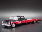 1973 GMC 3500 DUALLY SQUAREBODY RAMP TRUCK COCA COLA 1/64 SCALE DIECAST CAR